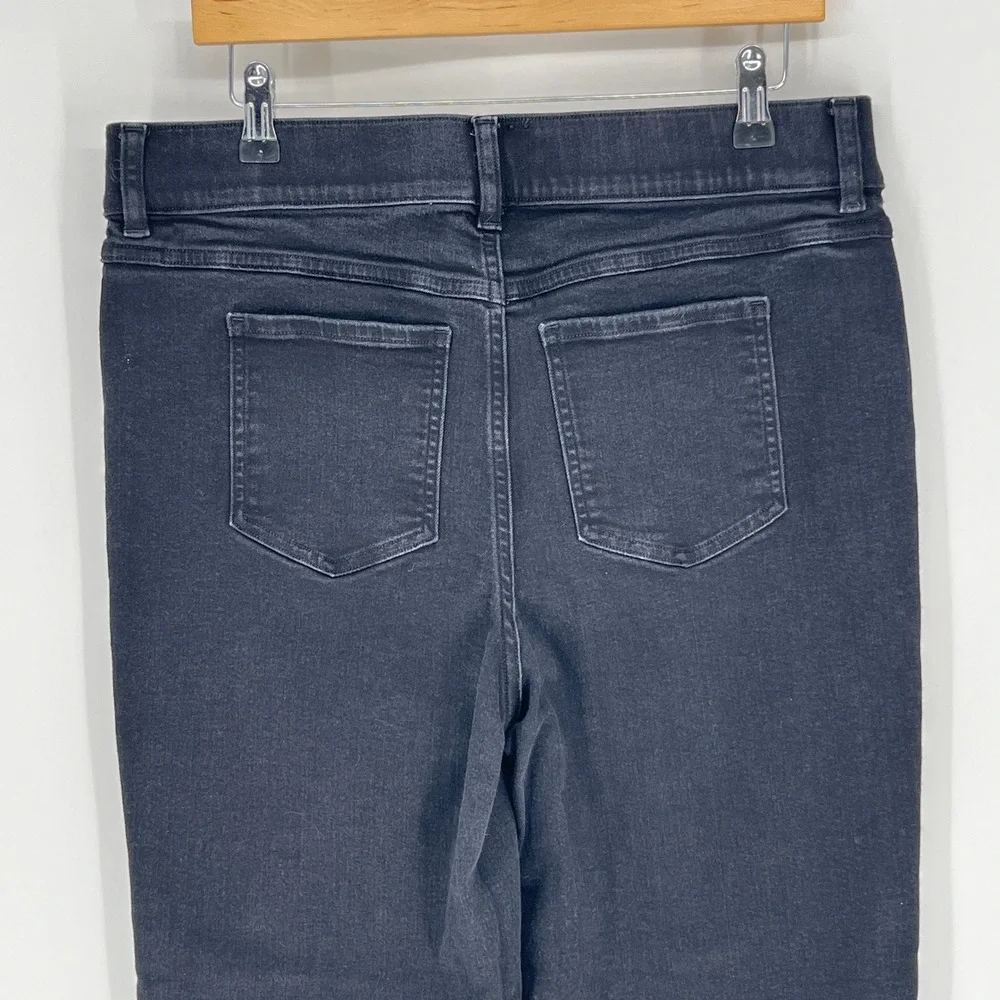 SPANX High-Rise Slim Straight Pull-On Jeans Black Stretch‎ Women's XL
